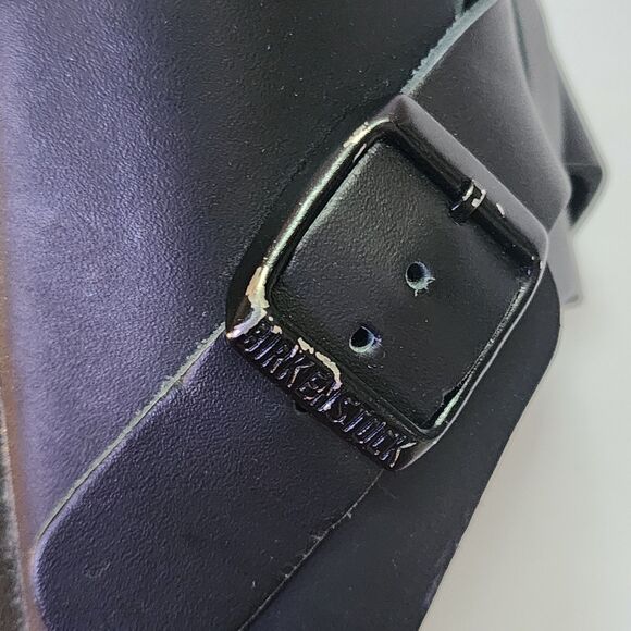 Birkenstock Boston Clog Womens 7 Mens 6 Black Leather Cork Insole - Picture 5 of 10